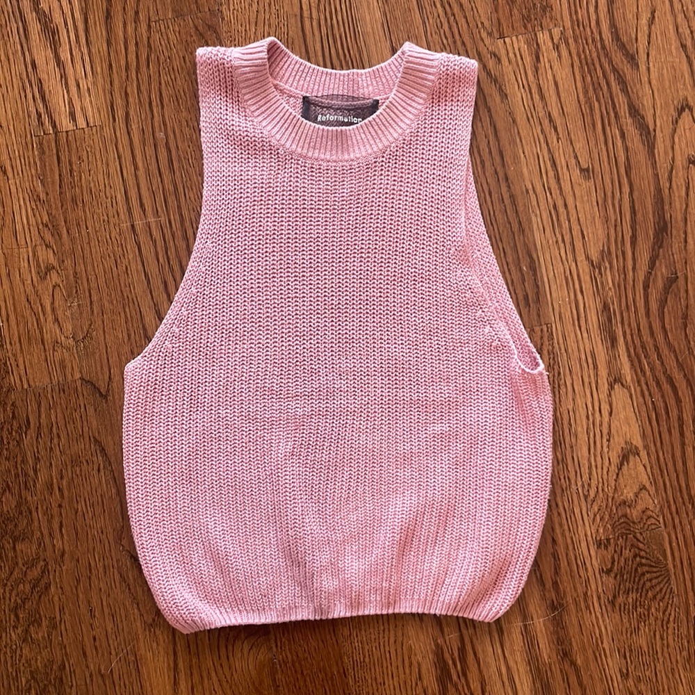 Reformation sleeveless sweater